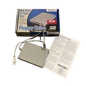 SmartDisk FDUSB-TM2 Titanium External USB 3.5” Floppy Drive 2x USB Powered